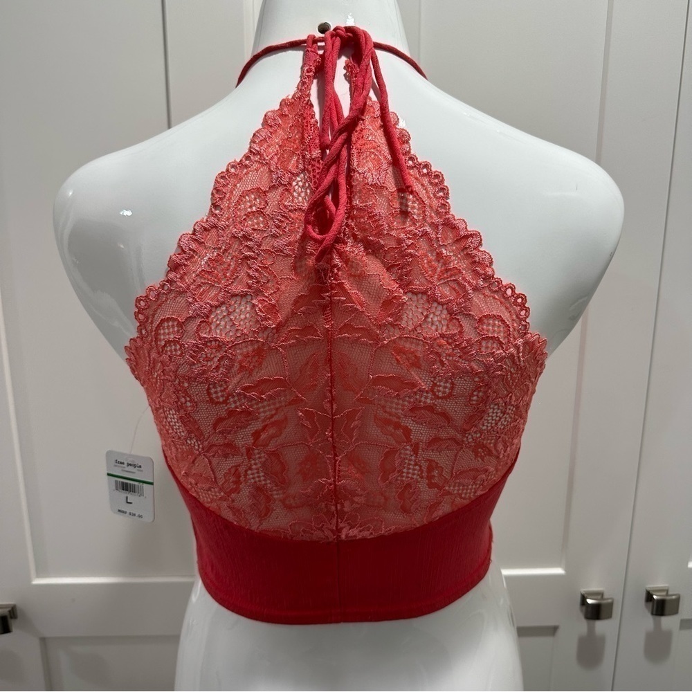 Free People Century Brami in Strawberry Size Large - Picture 6 of 6